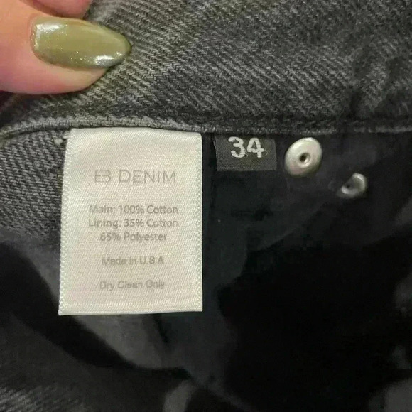 NWT EB Denim Og Replica Gradeschool Slim Straight Leg Jean - size 34 - Picture 7 of 8